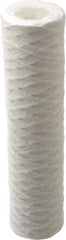 Parker - 2-1/2" OD, 1µ, Cotton String-Wound Cartridge Filter - 10" Long - A1 Tooling