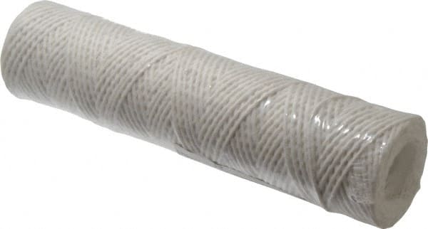 Parker - 2-1/2" OD, 10µ, Acetate Cotton String-Wound Cartridge Filter - 10" Long - A1 Tooling