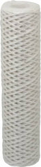 Parker - 2-1/2" OD, 50µ, Acetate Cotton String-Wound Cartridge Filter - 10" Long - A1 Tooling