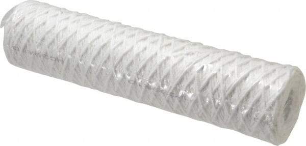 Parker - 2-1/2" OD, 1µ, Acetate Cotton String-Wound Cartridge Filter - 10" Long - A1 Tooling