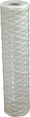 Parker - 2-1/2" OD, 1µ, Cotton String-Wound Cartridge Filter - 10" Long - A1 Tooling