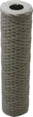 Parker - 2-1/2" OD, 50µ, Cotton String-Wound Cartridge Filter - 10" Long - A1 Tooling