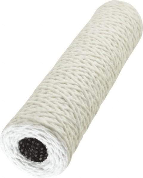 Parker - 2-1/2" OD, 5µ, Acetate Cotton String-Wound Cartridge Filter - 10" Long - A1 Tooling