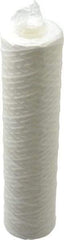 Parker - 2-1/2" OD, 5µ, Polypropylene Cotton String-Wound Cartridge Filter - 10" Long - A1 Tooling