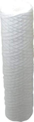 Parker - 2-1/2" OD, 50µ, Polypropylene Cotton String-Wound Cartridge Filter - 10" Long - A1 Tooling