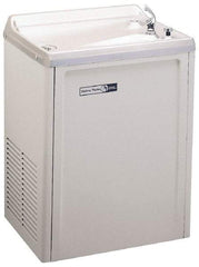 Halsey Taylor - 7.6 GPH Cooling Capacity Compact Flush Wall Mounted Water Cooler & Fountain - Vinyl Cabinet, 370 Watts, 4.0 Full Load Amperage, 0.16 hp - A1 Tooling