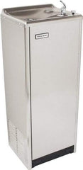 Halsey Taylor - 14 GPH Cooling Capacity Deluxe Floor Standing Water Cooler & Fountain - In-Wall, 0.2 hp, Stainless Steel - A1 Tooling