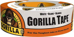 Gorilla Tape - 1-7/8" x 30 Yds White Duct Tape - 17 mil, Rubber Adhesive, Cotton/Polyester Blend Cloth Backing, 32°F to 150°F - A1 Tooling