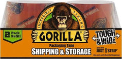 Gorilla Tape - 2-7/8" x 30 Yd Clear Acrylic Adhesive Packaging Tape - BOPP Film Backing, 3.4 mil Thick, 44 Lb Tensile Strength - A1 Tooling