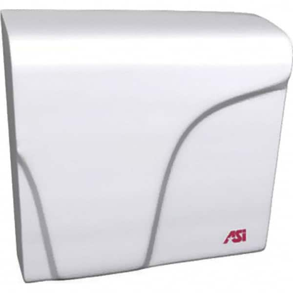 ASI-American Specialties, Inc. - 1800 Watt White Finish Electric Hand Dryer - 115-240 Volts, 15 Amps, 11-3/8" Wide x 11-7/32" High x 3-7/8" Deep - A1 Tooling