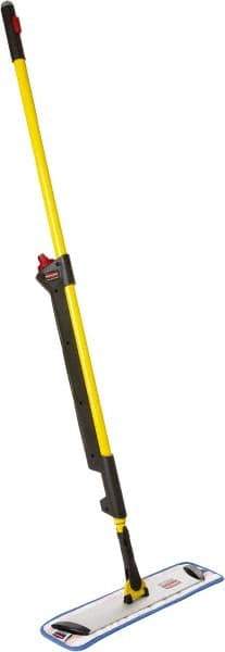 Rubbermaid - Yellow Single Sided Mop Pad and Frame Kit - 18 Inch Long x 4.88 Inch Wide Microfiber Head, 20 to 72 Inch Long Handle - A1 Tooling