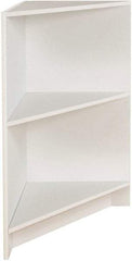 ECONOCO - 1 Shelf, Closed Shelving Corner Block - 20 Inch Wide x 20 Inch Deep x 38 Inch High, White - A1 Tooling