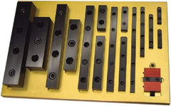 Mitee-Bite - 150mm Long x 24mm Wide x 18mm High, 4 Hole Locating & Positioning Rails - M10, Low Carbon Steel - A1 Tooling