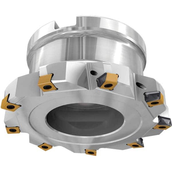 Indexable Square-Shoulder Face Mill:  HTF D2.0050.75RLN10,  2'' Cut Dia,  0.7500″ Arbor Hole Dia,  0.0100″ Max Cutting Depth Uses  5,  HTP LN Inserts,  No,  Series  HTF