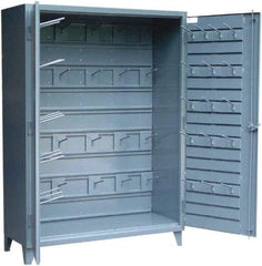 Strong Hold - Locking Storage Cabinet - Steel, 48" Wide x 24" Deep x 78" High, Dark Gray - A1 Tooling