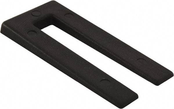 Precision Brand - 500 Piece, 2" Wide x 3" Long Polystyrene Taper Shim - Black, ±10% Tolerance - A1 Tooling