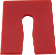 Precision Brand - 504 Piece, 1/4" Thick x 3" Wide x 4" Long Polystyrene Slotted Shim - Black, ±10% Tolerance - A1 Tooling