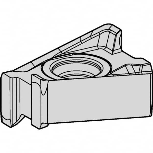 Kennametal - LNPU545 GE Grade KC522M Carbide Milling Insert - AlTiN Finish, 7mm Thick, 2mm Corner Radius - A1 Tooling