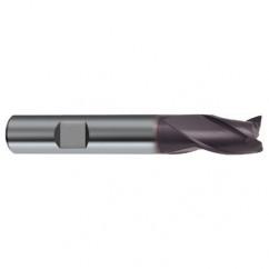 16mm Dia. x 82mm Overall Length 3-Flute Square End Solid Carbide SE End Mill-Weldon Shank-Center Cut-Firex - A1 Tooling