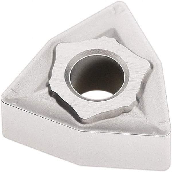 Seco - WNMG432 MR6 Grade TP2501 Carbide Turning Insert - Al2O3 Finish, 80° Trigon, 1/2" Inscr Circle, 3/16" Thick, 1/32" Corner Radius - A1 Tooling