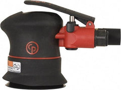 Chicago Pneumatic - 12,000 OPM, 16 CFM Air Consumption, 90 psi Air Pressure, Palm Air Orbital Sander - Round Pad, Hook & Loop Backing, 1/4" Inlet - A1 Tooling