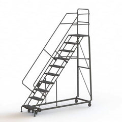 TRI-ARC - Rolling & Wall Mounted Ladders & Platforms Type: Stairway Slope Ladder Style: Rolling Safety Ladder - A1 Tooling