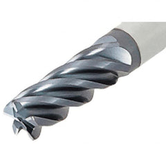 Iscar - 3/4", 5 Flute, Single End, Solid Carbide, 0.09" Corner Radius End Mill - 5" OAL, 38° Helix, Right Hand Flute, 1.87" LOC, Right Hand Cut - A1 Tooling