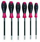 7 Piece - 5.0 - 13.0mm - SoftFinish® Cushion Grip Flexible Shaft Metric Nut Driver Set - A1 Tooling