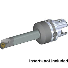 Kennametal - Right Hand Cut, 16mm Min Bore Diam, Size KM40TS Carbide Modular Boring Cutting Unit Head - 60mm Max Bore Depth, Through Coolant, Compatible with DP.. 070204, DP.. 2151 - A1 Tooling