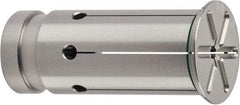 Accupro - 1" ID x 1-1/4" OD, 1.397" Head Diam, Slotted Hydraulic Chuck Sleeve - Steel, 2.3818" Length Under Head - Exact Industrial Supply