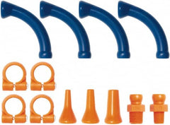 Loc-Line - 1/4" Hose Inside Diam, Coolant Hose Extended Elbow - For Use with Loc-Line Modular Hose System - A1 Tooling