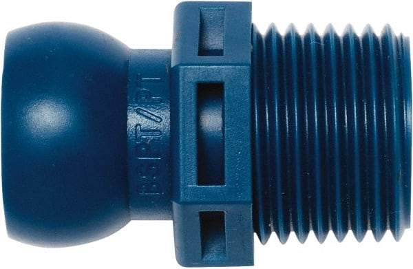 Loc-Line - 1/2" Hose ID, Male to Female Coolant Hose Connector - 1/2" BSPT, For Loc-Line Modular Hose Systems - A1 Tooling