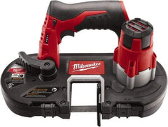 Milwaukee Tool - 12 Volt, 27-1/2" Blade, 280 SFPM Cordless Portable Bandsaw - 1-5/8" (Round) & 1-5/8 x 1-5/8" (Rectangle) Cutting Capacity, Battery Not Included - A1 Tooling