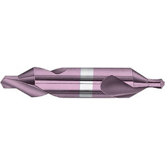 Combo Drill & Countersink: #00, 1/8″ Body Dia, 118 ™, Solid Carbide AlTiN Finish, 1/4″ Point Dia, 1-1/4″ OAL, Right Hand Cut, Series 8105-H