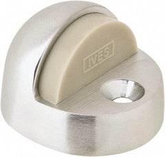 IVES - 4" Projection Floor Door Stop - Screw Mount, Satin Chrome Finish - A1 Tooling