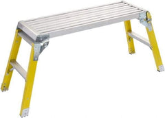 Louisville - 21" Foldup - Step Platform, 300 Lb Capacity, 21" Platform Height, 49-5/8" Base Width x 16-3/8" Base Depth, Aluminum - A1 Tooling