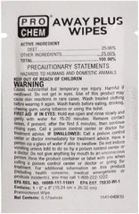 Pro Chem - 50 Count 25% DEET Towelette - For Mosquitos, Chiggers, Gnats, Stable Flies, Fleas, Ticks, Black Flies, Sand Flies - A1 Tooling