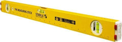 Stabila - 24" Long 3 Vial Spirit Level - Aluminum, Yellow, 2 Plumb & 1 Level Vials - A1 Tooling