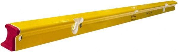 Stabila - 72" Long 3 Vial R-Beam Level - Aluminum, Yellow, 2 Plumb & 1 Level Vials - A1 Tooling