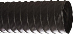 Flexaust - 2" ID, 29 Hg Vac Rating, 30 psi, Polyester Vacuum & Duct Hose - 25' Long, Black, 2" Bend Radius, -40 to 250°F - A1 Tooling