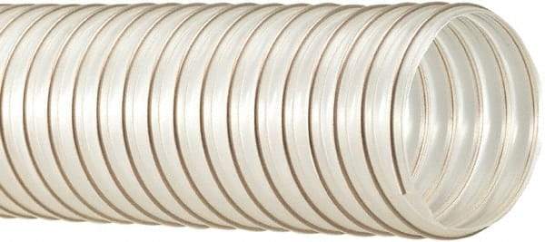 Flexaust - 150mm ID, 15 Hg Vac Rating, 19 psi, Polyurethane Vacuum & Duct Hose - 25' Long, Clear, 6" Bend Radius, -65 to 225°F - A1 Tooling