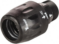 Transair - 1-1/2" ID, 40mm OD, Male Connector - Plastic, 232 Max psi, 1-1/2 Male NPT, 4-1/2" Long - A1 Tooling