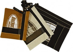 Bucket Boss - 3 Pocket Holster - Canvas, Cream, Brown & Black, 7" Wide x 9" High - A1 Tooling