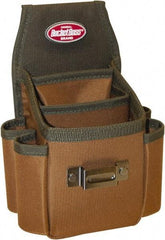 Bucket Boss - 3 Pocket Holster - Polyester, Brown & Green, 6-1/2" Wide x 9-1/2" High - A1 Tooling