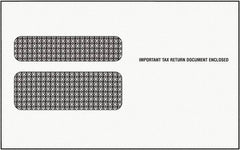 TOPS - 9" Long x 5-5/8" Wide Gummed Flap Double Window Envelope - White - A1 Tooling