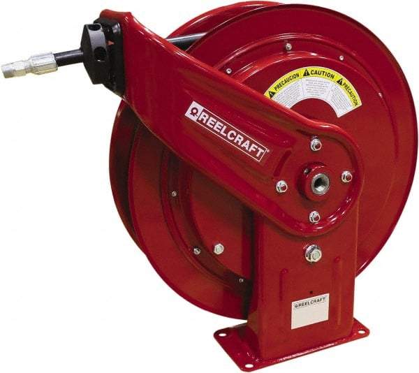 Reelcraft - 75' Spring Retractable Hose Reel - 2,600 psi, Hose Included - A1 Tooling