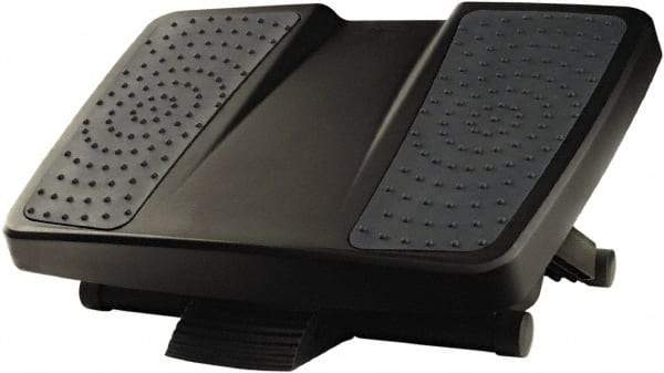 FELLOWES - 17-3/4" Wide, 6-1/2" High Foot Rest - Black & Gray - A1 Tooling