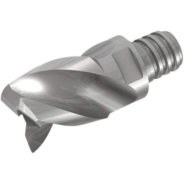 Iscar - MM EA Grade IC08 Carbide End Milling Tip Insert - Uncoated, 3 Flutes, 20mm Cutting Diam, 20mm Depth of Cut, 34mm Extension, 40° Helix - A1 Tooling