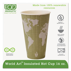 ECO PRODUCTS - Paper & Plastic Cups, Plates, Bowls & Utensils; Breakroom Accessory Type: Paper Cups ; Breakroom Accessory Description: Cups-Hot Drink; Paper ; Color: Tan - Exact Industrial Supply