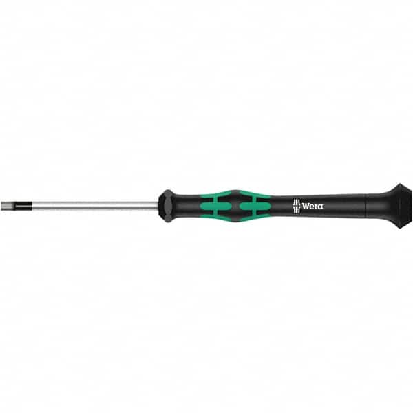 Wera - 0.035" Precision Miniature Hex Driver - 1-37/64" Bade Length, Multi Handle, 157mm OAL - A1 Tooling